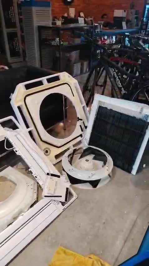 Komponen cassette selepas pembersihan